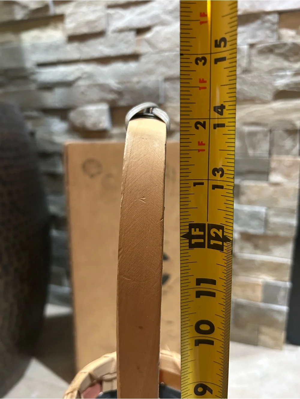 Vintage single-handled woven splint wood wine basket